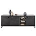 Dressoir Formia houtstructuur zwart