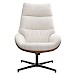 Fauteuil Erola beige bruin microleder