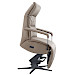 Relaxfauteuil Chanti met sta-op L bruin leer
