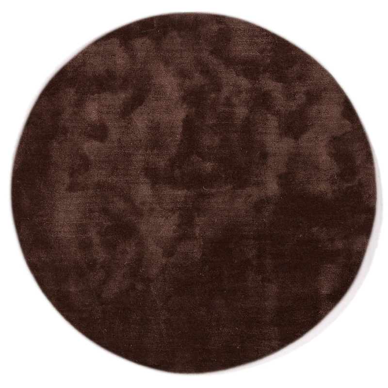 Vloerkleed Cicco bruin rond 240cm