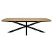 Eettafel Camerino Deens ovaal natur decor 275x130cm