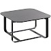 Salontafel Monzunio HPL zwart vierkant 60x60cm
