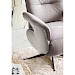 Relaxfauteuil Dock 5 L grijs stof microleder