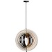 Hanglamp Wodia rond 43,5cm zwart zwart hout