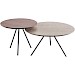 Salontafel Baltara coffee hoog rond 60cm