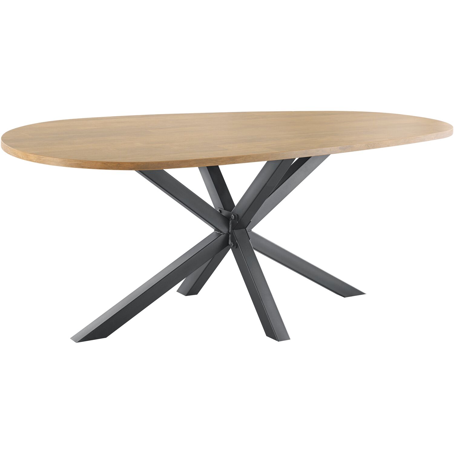 Eettafel Troia eivormig 225x120cm