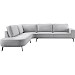 Hoekbank Brisana grijs links