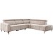 Hoekbank met relax Nardio taupe rechts