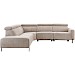 Hoekbank met relax Nardio taupe links