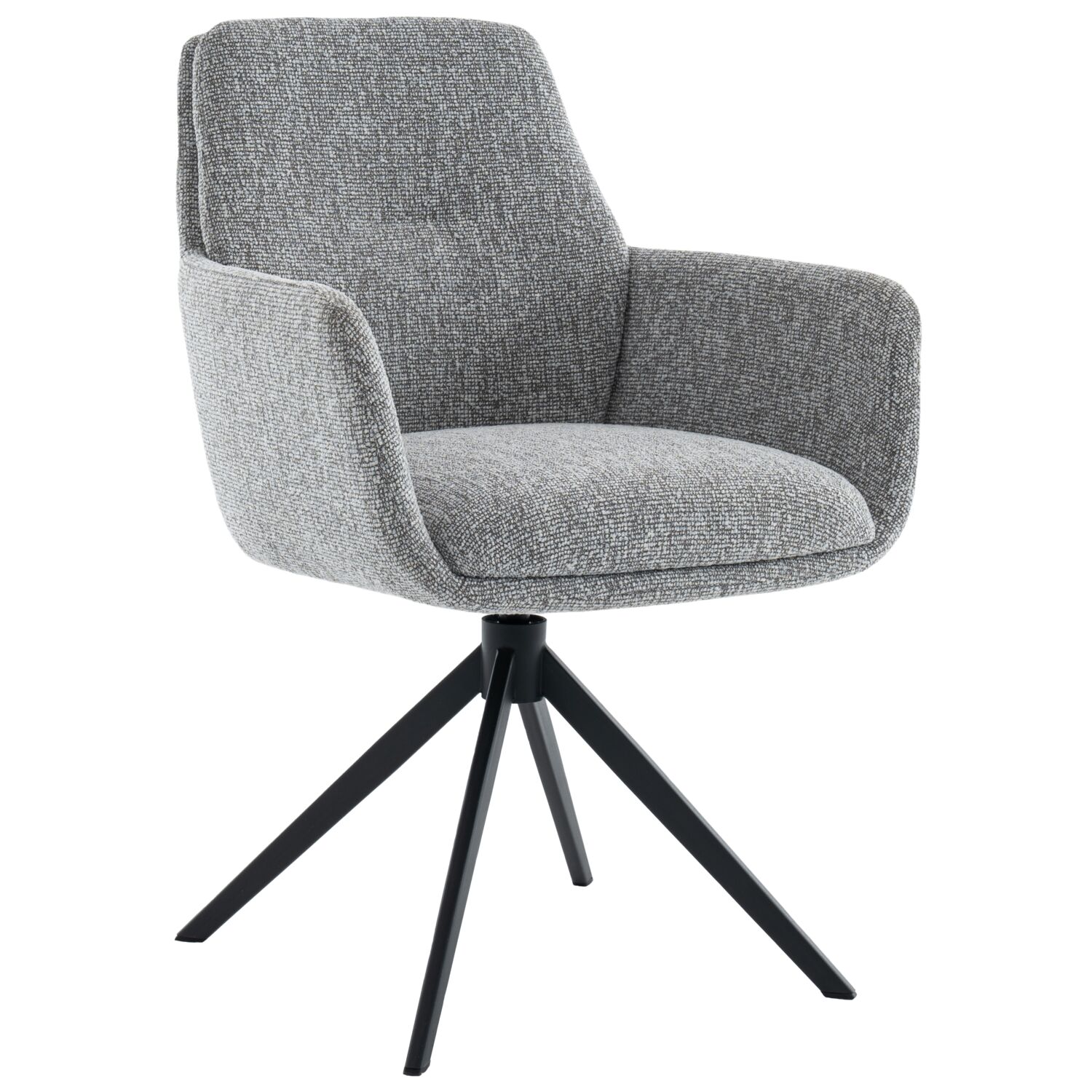 Eetkamerstoel Jasmia grijs metaal