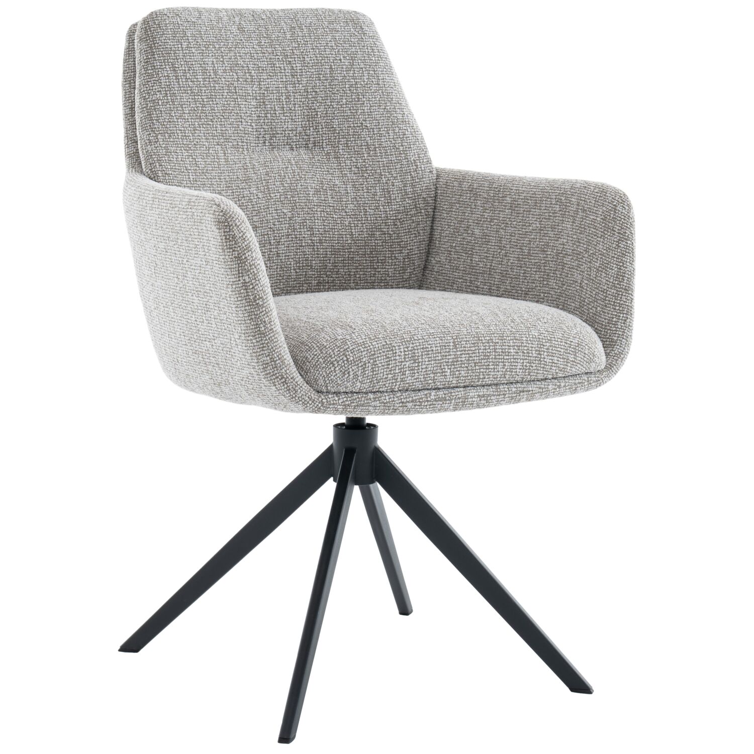 Eetkamerstoel Jasmia taupe metaal