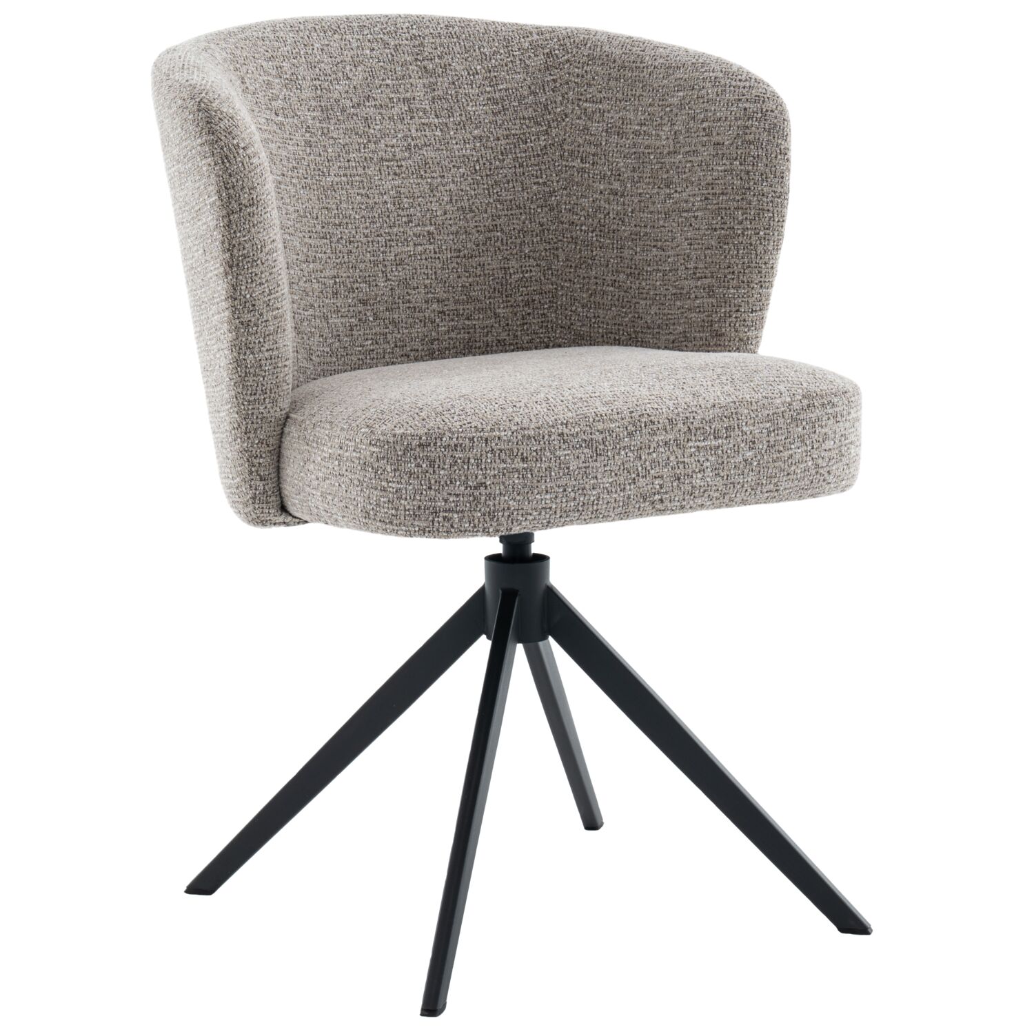 Eetkamerstoel Mandolia lichtbruin metaal