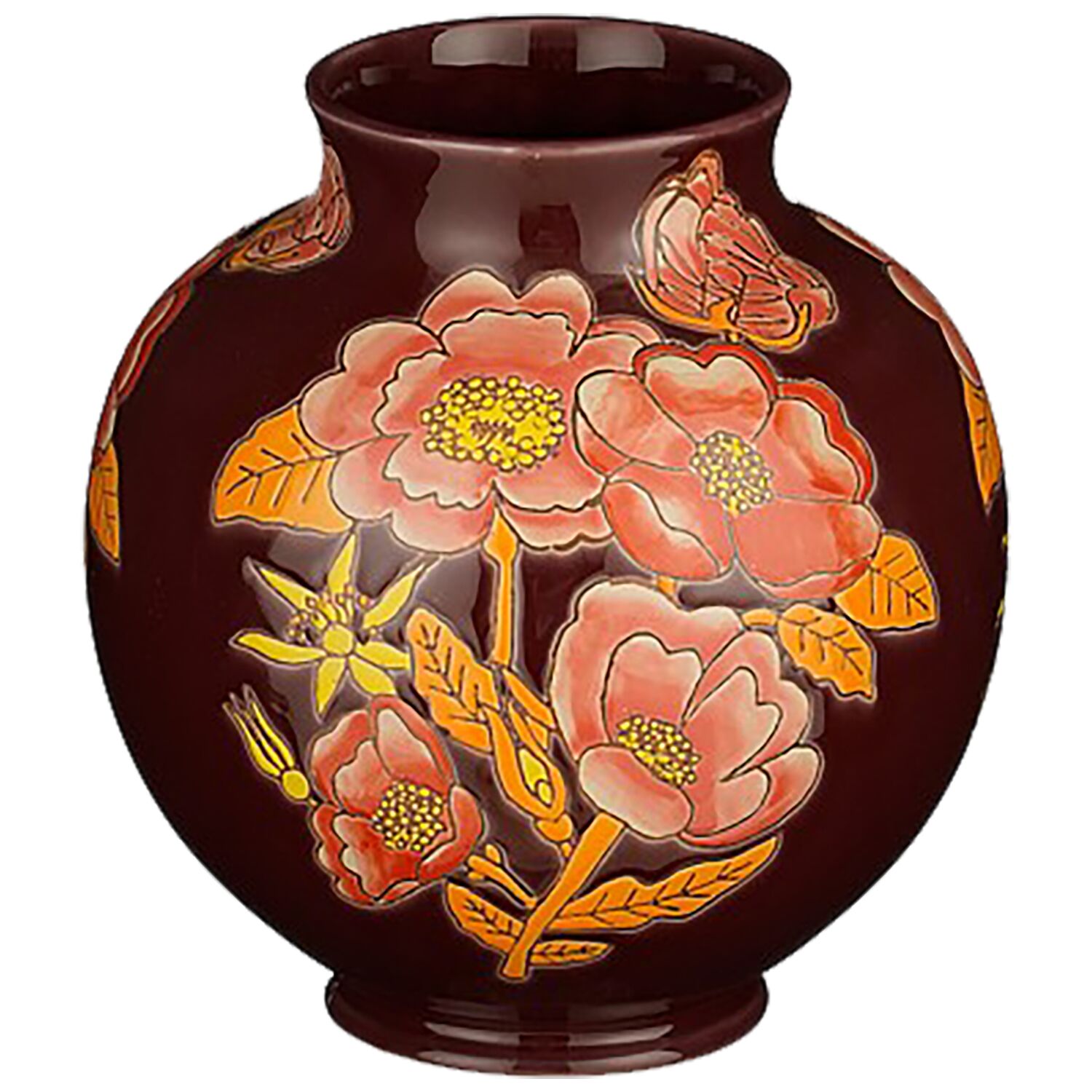 Vaas Eloise bloemen paars