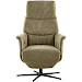 Relaxfauteuil Pomonti met sta-op L groen microleer
