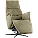Relaxfauteuil Pomonti met sta-op L groen microleer