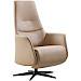 Relaxfauteuil Blomira L bruin leer