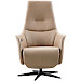 Relaxfauteuil Blomira L bruin leer