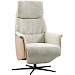 Relaxfauteuil Pomonti M grijs bruin