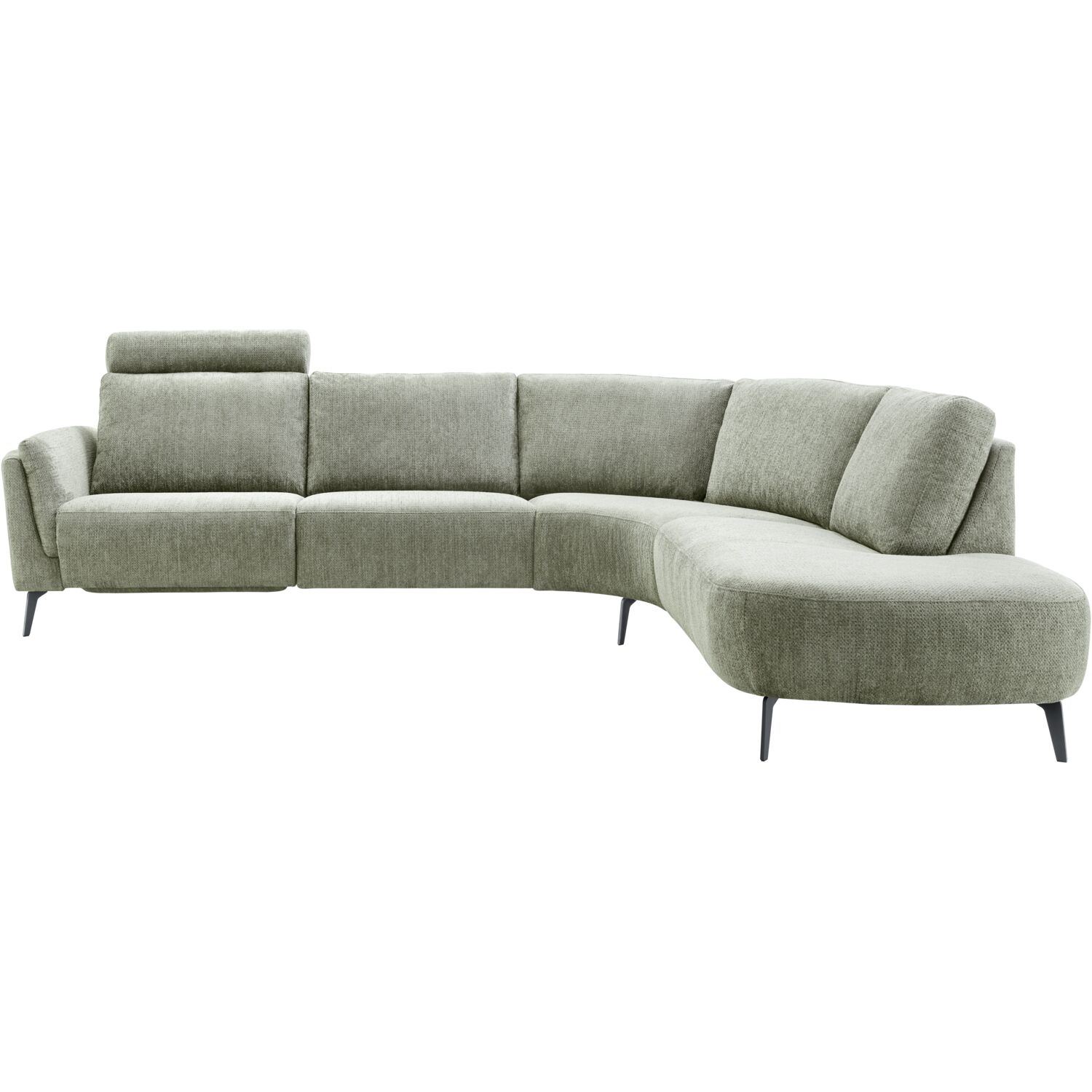 Hoekbank Harina met relax groen rechts