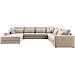 Hoekbank Rovella beige rechts