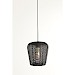 Hanglamp Barzio mat zwart rond 23cm 1-lichts