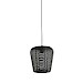 Hanglamp Barzio mat zwart rond 23cm 1-lichts