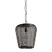 Hanglamp Barzio mat zwart rond 31cm 1-lichts