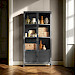 Vitrinekast Carpino (90 Cm) metaal glas