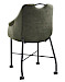 Armstoel Lucide met wieltjes groen