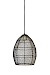 Hanglamp Marola zwart goud 31x23 cm