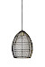 Hanglamp Marola zwart goud 31x23 cm