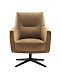 Draaifauteuil Morini pocket/HR-schuim zitting camel