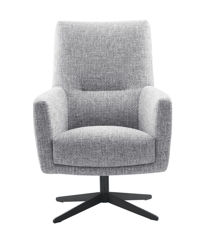 Draaifauteuil Morini pocketveren/visco zitting zinc