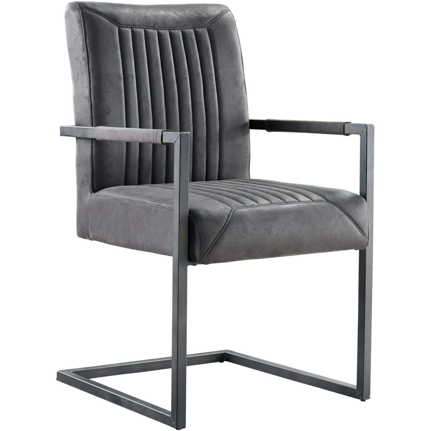 Armstoel Parantino stof grey