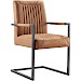 Armstoel Parantino stof cognac
