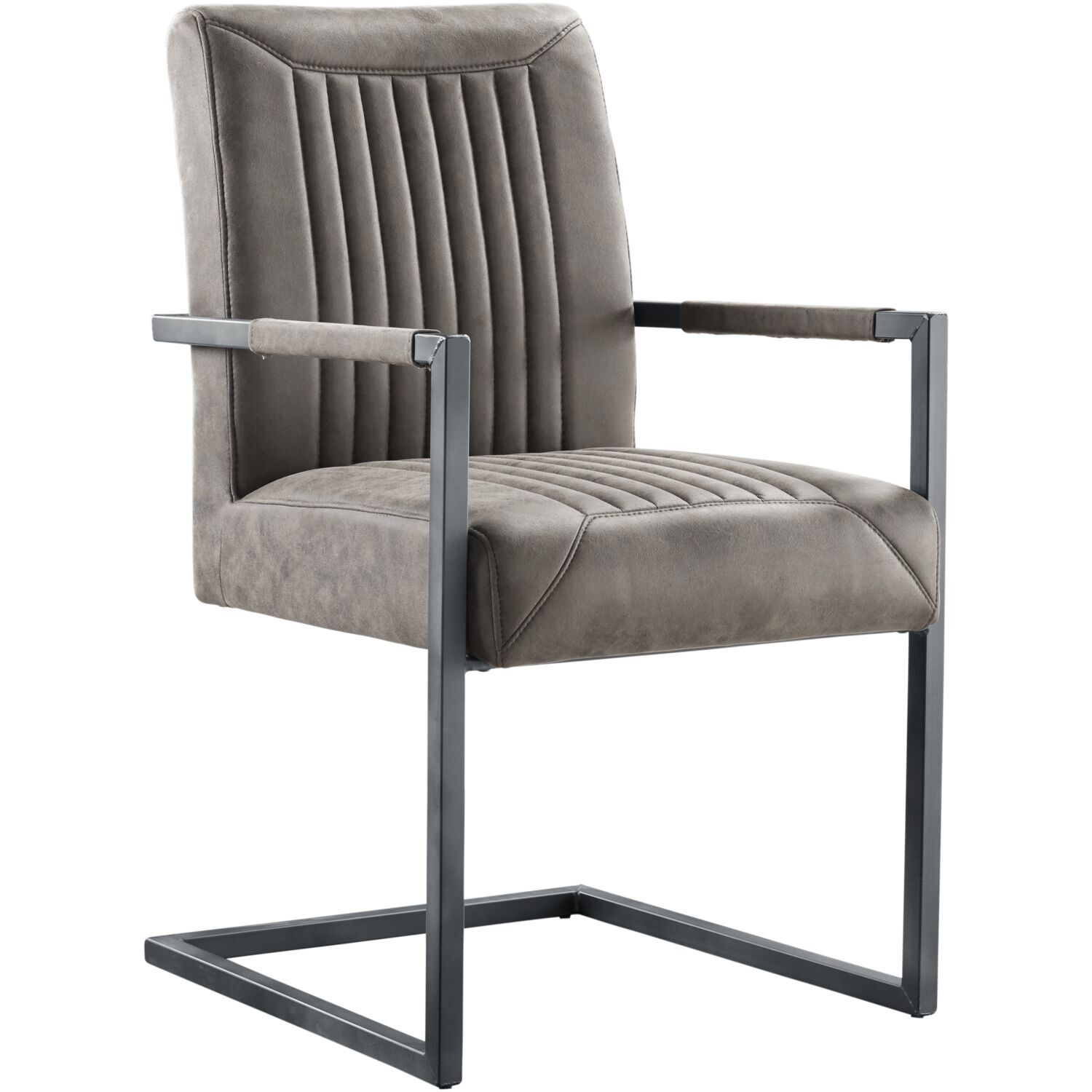 Armstoel Parantino stof taupe