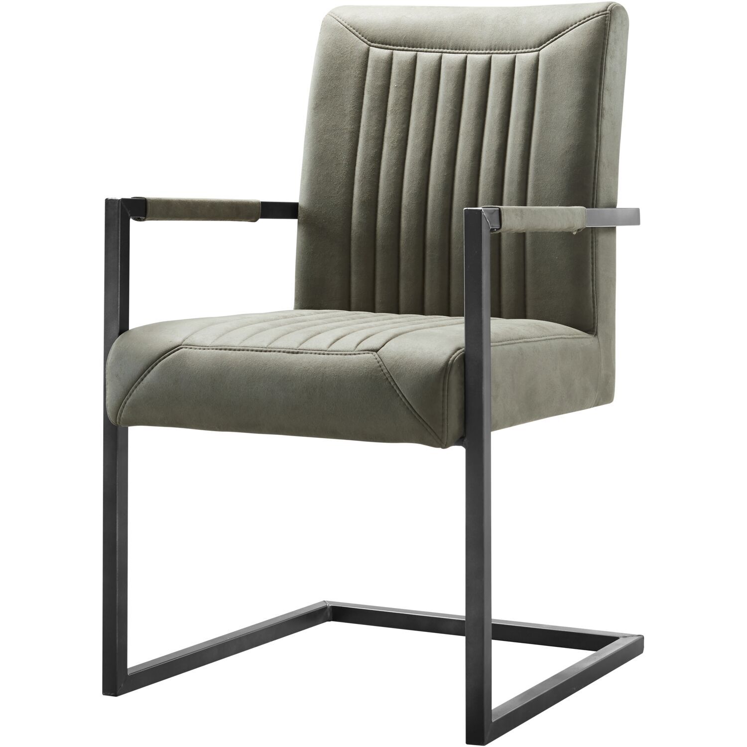 Armstoel Parantino stof groen