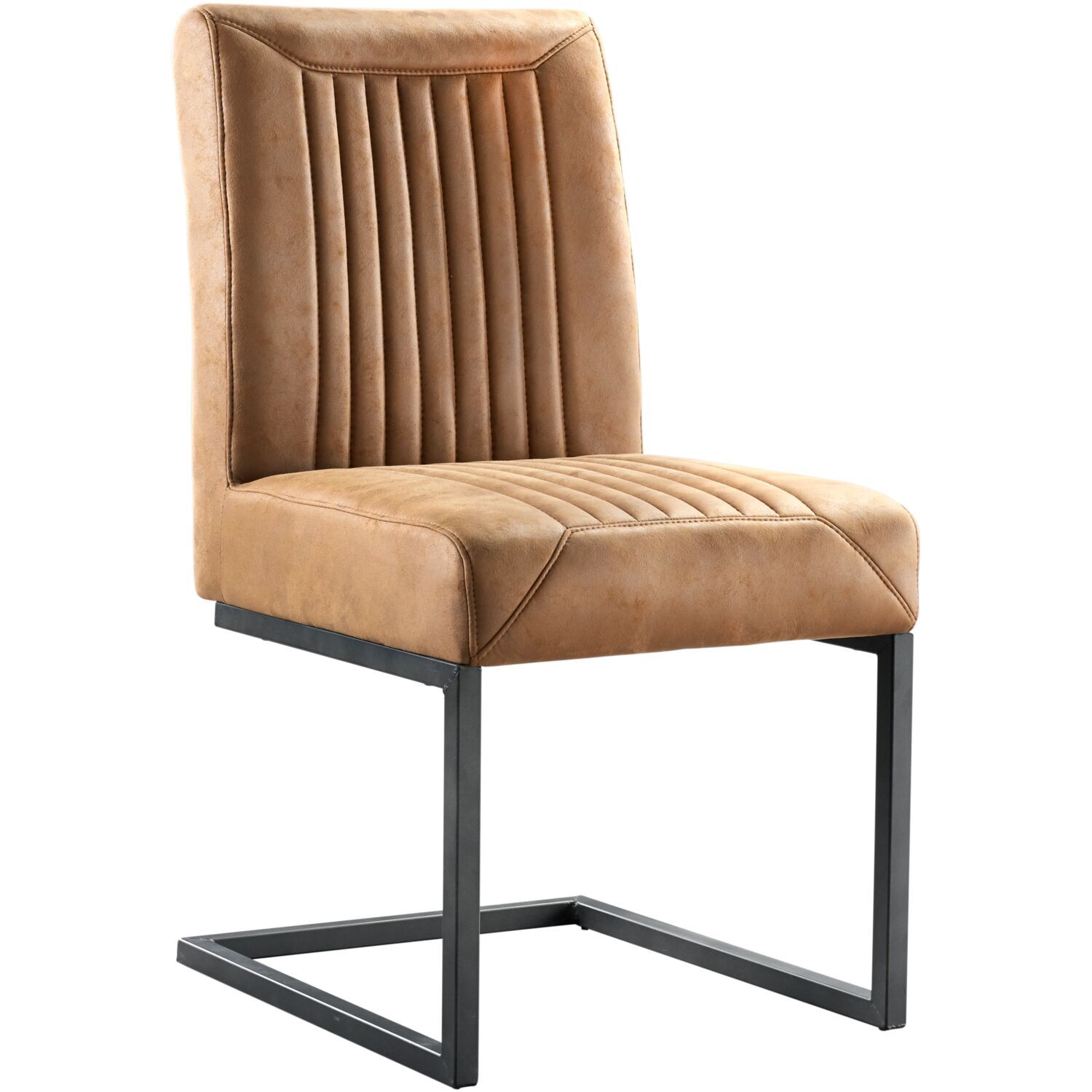 Eetkamerstoel Parantino stof cognac