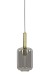 Hanglamp Peglio glas smoke antiek brons