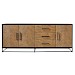 Dressoir Veneta (199 cm) eiken fineer zwart/naturel