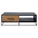 Salontafel Veneta (L124xB70) eiken fineer zwart/naturel