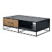Salontafel Veneta (L124xB70) eiken fineer zwart/naturel