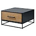 Salontafel Veneta (B65xL65) eiken fineer zwart/naturel