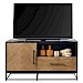 TV-meubel Veneta (109 Cm) eiken fineer zwart/naturel