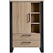 Opbergkast Verato (100 Cm) naturel grey