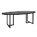 Ovale eettafel Veneta 230x110 eikenfineer zwart