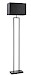 Vloerlamp Tarante (lampvoet h141) mat zwart