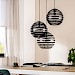 Hanglamp Fiorenza Ø 30 cm zwart staal 3-lichts