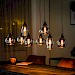 Hanglamp zwart smoke glas 8-lichts - Lungo
