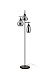 Vloerlamp zwart smoke glas 3-lichts - Lungo